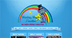 Desktop Screenshot of monkeymagic.co.za